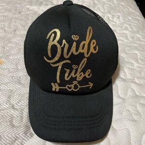 Black and Gold Bride Tribe Hat